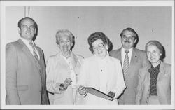 Board of Supervisors honoring thirty-five year employee Wilma McAdams, Santa Rosa, California, April, 1984