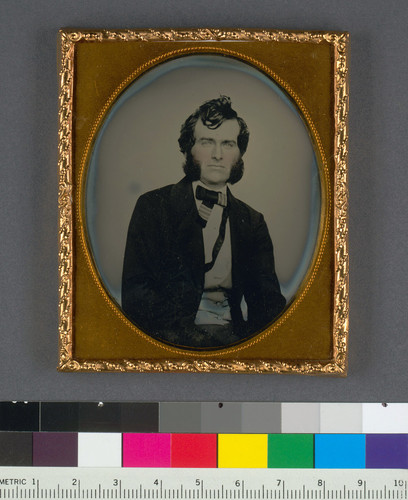 [Andrew Child (1825-1884) with full sideburns.]