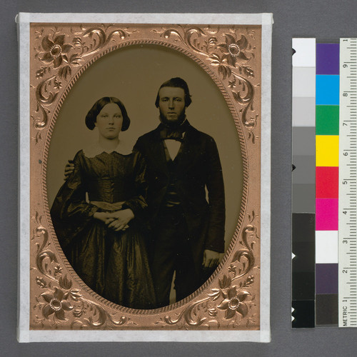 [Young man and woman, ancestors of Mrs. C.F. Greene of Santa Clara.]