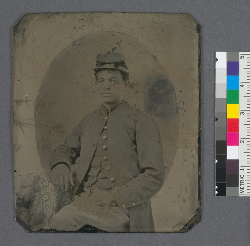 [African American Civil War soldier in Union uniform.]