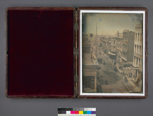 [Sacramento Street; view toward bay down the north side of street, San Francisco.]