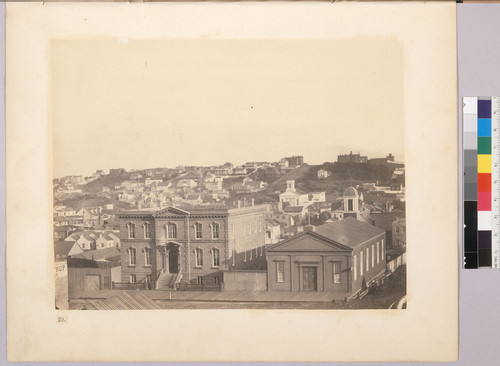 View from Kearny street - in the foreground the Orphans' Asylum