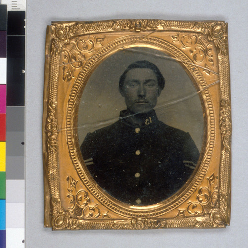 [David L. Benedict in uniform, killed in battle at Young's Point, La., February 22, 1863.]