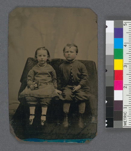 [Portrait of two unidentified children.]