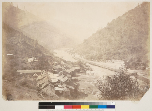 [Maine Bar, Middle Fork, American River from the east] [copy 1]