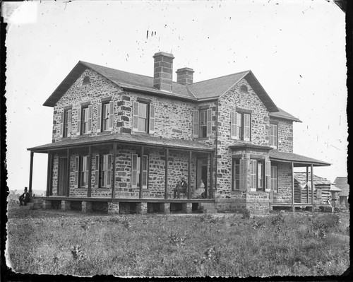 Smith Paul's house while married to Choctaw woman. Paul's Valley, Indian Territory