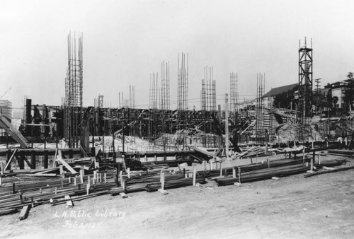 LAPL Central Library construction, view 35