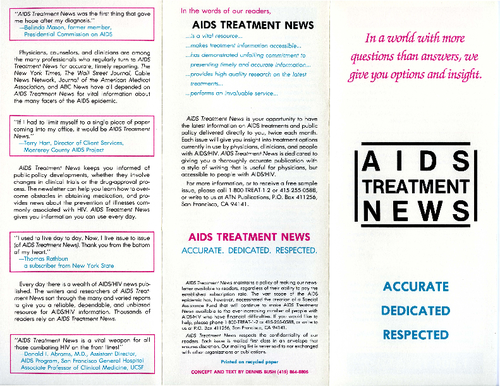 AIDS Treatment News brochure [1]