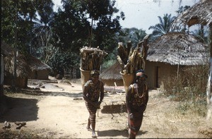 Women carrying fire wood, Bankim, Adamaoua, Cameroon, 1953-1968