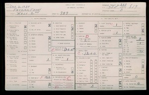 WPA household census for 757 W 2ND STREET, Los Angeles County
