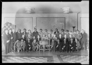 Salesmen group at Figueroa Hotel, Los Angeles, CA, 1930