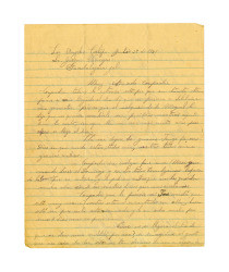 Letter from Dolores Dávalos de Venegas to Juan Venegas, July 27, 1931