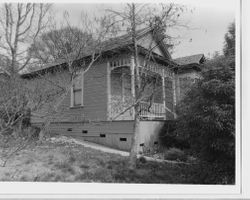 1895 Queen Anne cottage house at 7332 Healdsburg Avenue, Sebastopol, California, 1993