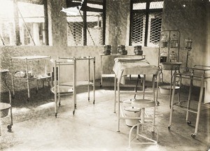 Interior of operating room, Nigeria, ca. 1937