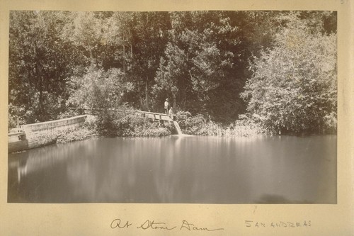 At Stone Dam. 1882. [San Andreas Lake?]