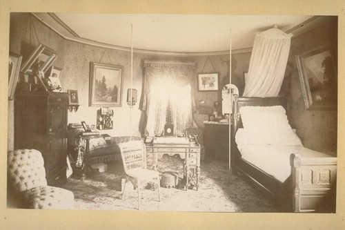 [Bedroom, unidentified house.]