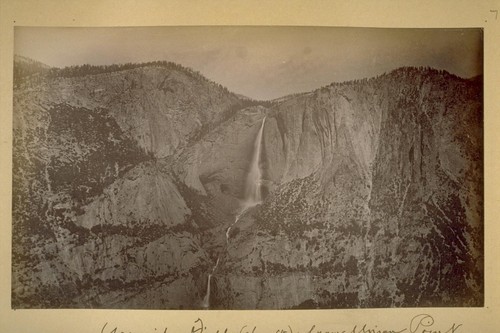 Yosemite Fall (2,600 ft.) from Union Point. 1883