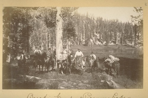 Breaking Camp at Picayune Lake. Homeward-bound. 1882