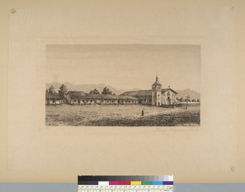 [View of Santa Clara Mission, California]