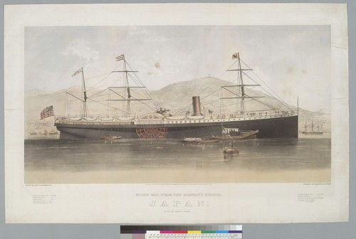 Pacific Mail Steam Ship Company's steamer Japan, built by Henry Steers