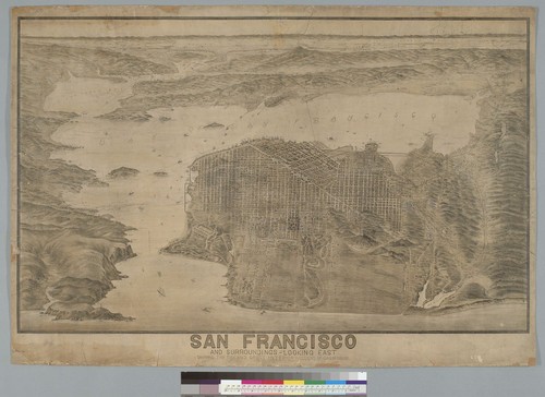 San Francisco and surroundings, looking east: showing the bay and great interior valleys of California