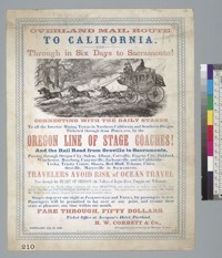 [Overland Mail Route to California]