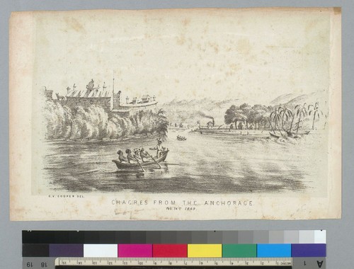 Chagres from the anchorage, Feb[ruary] 14th, 1849 [Panama]