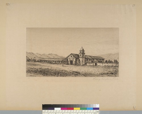 [View of Santa Cruz Mission, California]