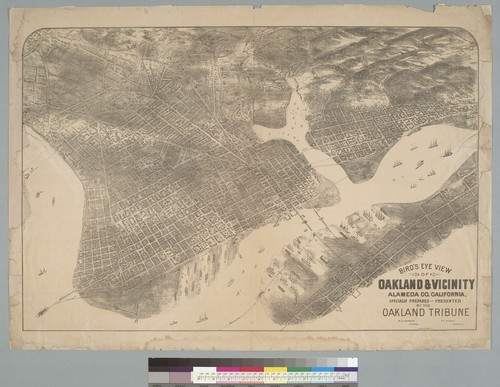 Bird's-eye view of Oakland & vicinity, Alameda Co[unty] California