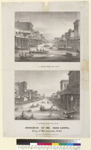 Inundation of the State Capitol, city of Sacramento, 1862 [California]