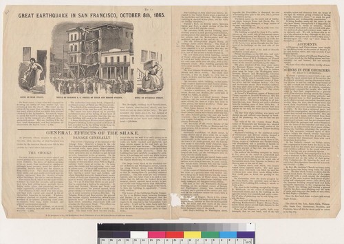 Great Earthquake in San Francisco, October 8th, 1865 [California]