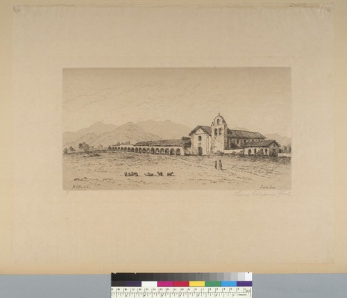 [View of Santa Ines Mission, Solvang, California]