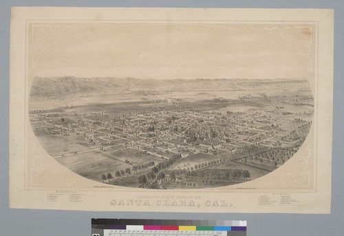 Bird's-eye view of Santa Clara, Cal[ifornia]