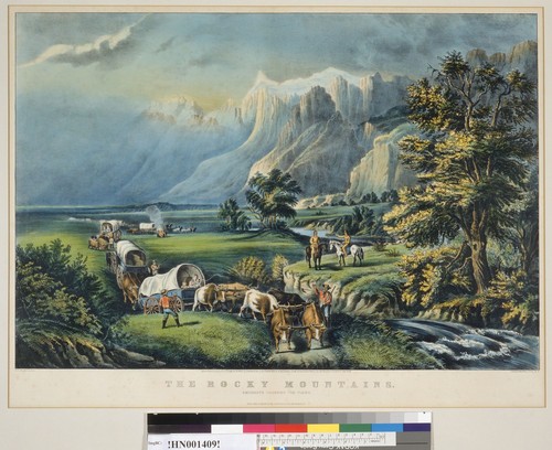 The Rocky Mountains: emigrants crossing the plains