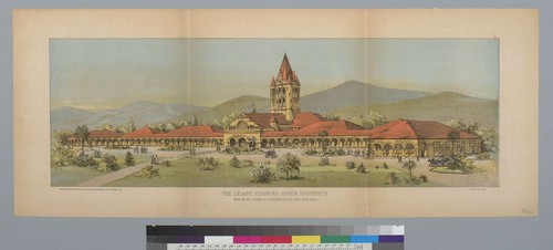 The Leland Stanford Junior University: now in the course of construction at Palo Alto, Cal[iforni]a