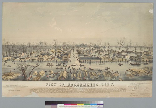 View of Sacramento City: as it appeared during the great inundation in January 1850 [California]