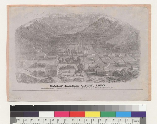 Salt Lake City, [Utah] 1850