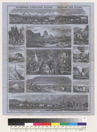 Hutchings' panoramic scenes, crossing the plains