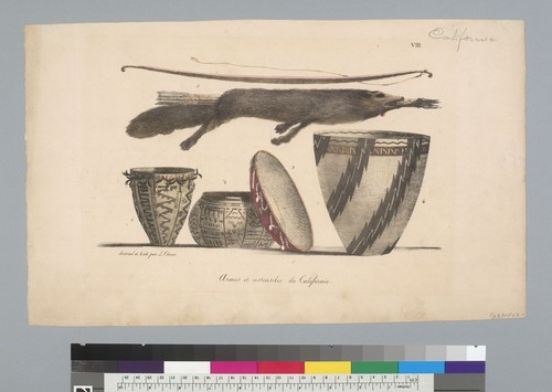 [Arms and utensils of California Indians]