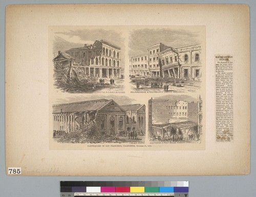 Earthquake in San Francisco, California, October 21, 1868