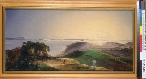 [View of bay from hills above San Francisco, California]