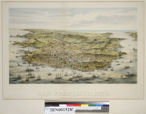 Bird's-eye view of the city and county of San Francisco [California], 1873