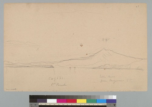 Table Hill from Carquines [sic] Strait [California]