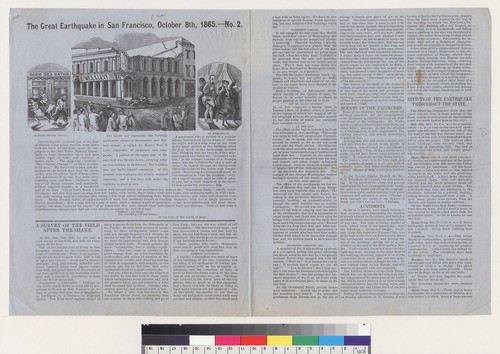 The Great Earthquake in San Francisco, October 8th, 1865 [California] No. 2