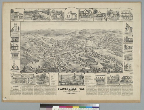 Bird's-eye view, Placerville, [El Dorado County] Cal[ifornia]