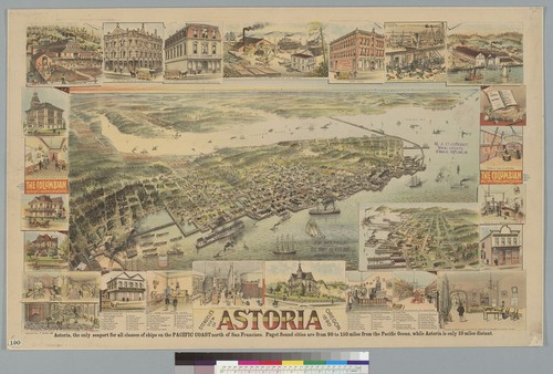 Stengele's view of Astoria, Oregon, 1890