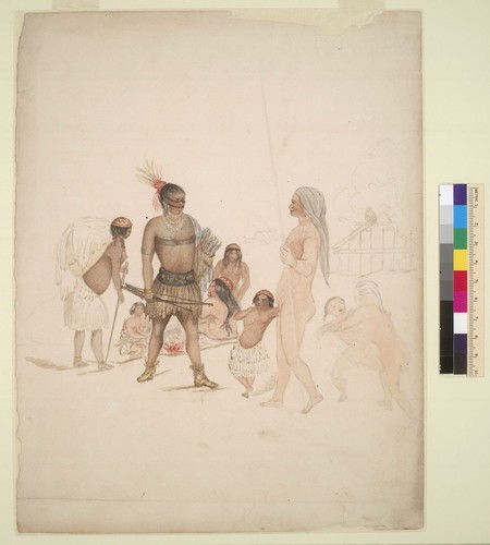 [Yurok? Indians: men, women and children, Humboldt County, California?]