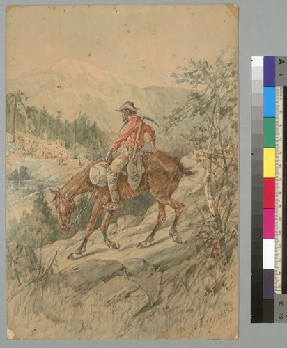 [Miner on horseback]