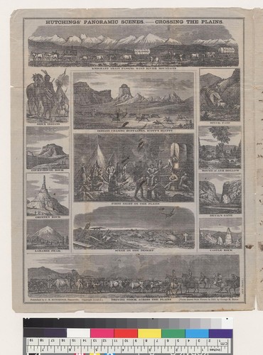 Hutchings' panoramic scenes, crossing the plains