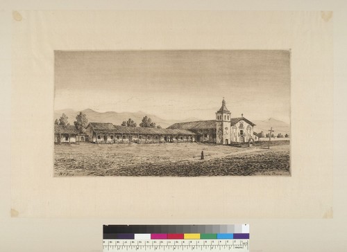 [View of Santa Clara Mission, California]